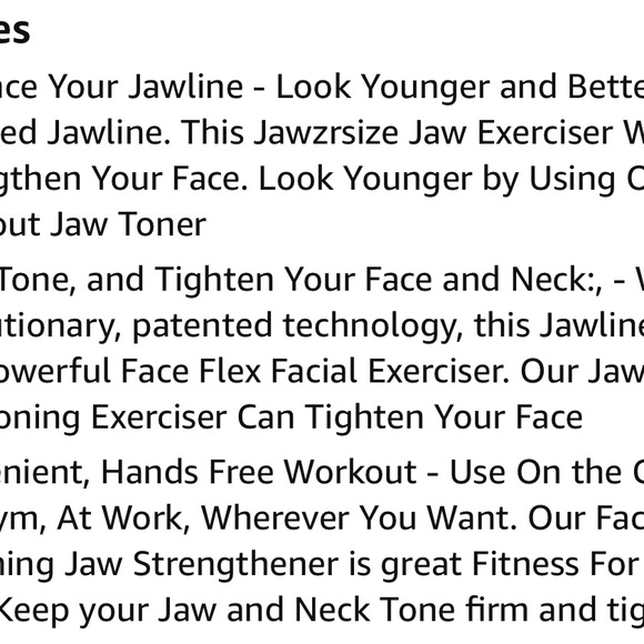 Jaw exerciser trainer to sculpture your jawline. BPA free. New in box. - Picture 5 of 6